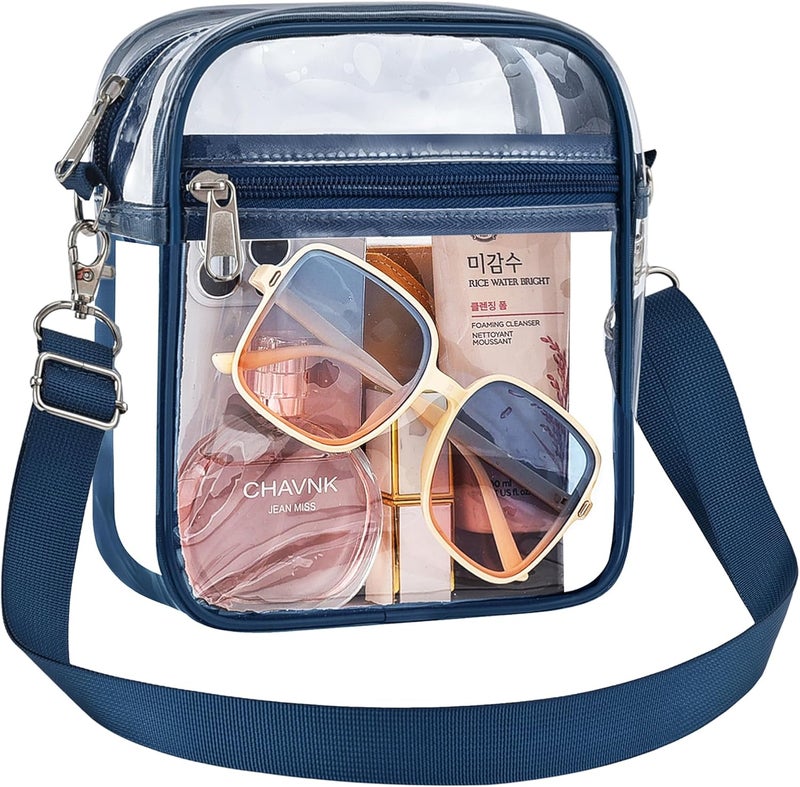 Busiuw Clear Bag for Stadium Events Small Mini Clear Purse Bag for Stadium Concerts Sports Events Festivals - Image 1